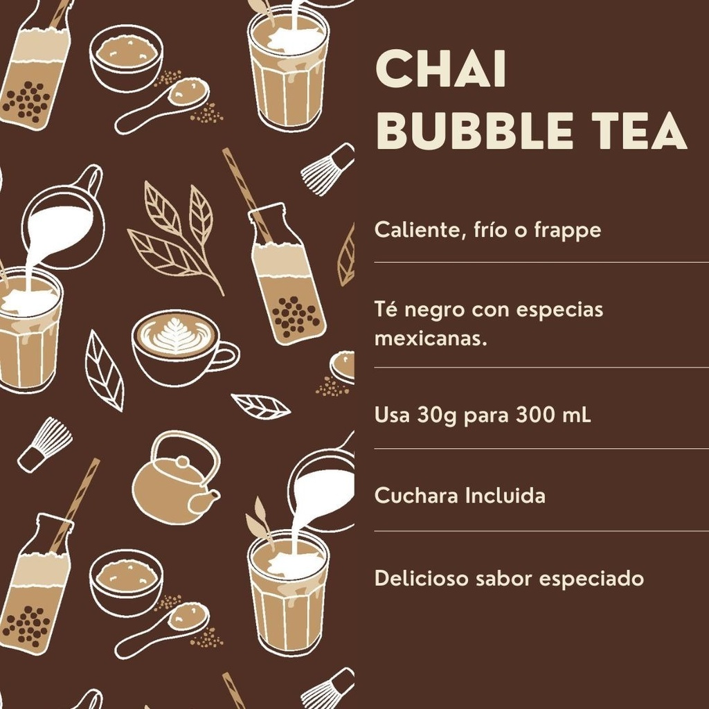 Te Chai Original Bubble Tea 600g Mezcla En Polvo