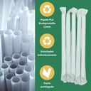 Popotes Desechables Estuchado Individualmente 6 y 12 mm