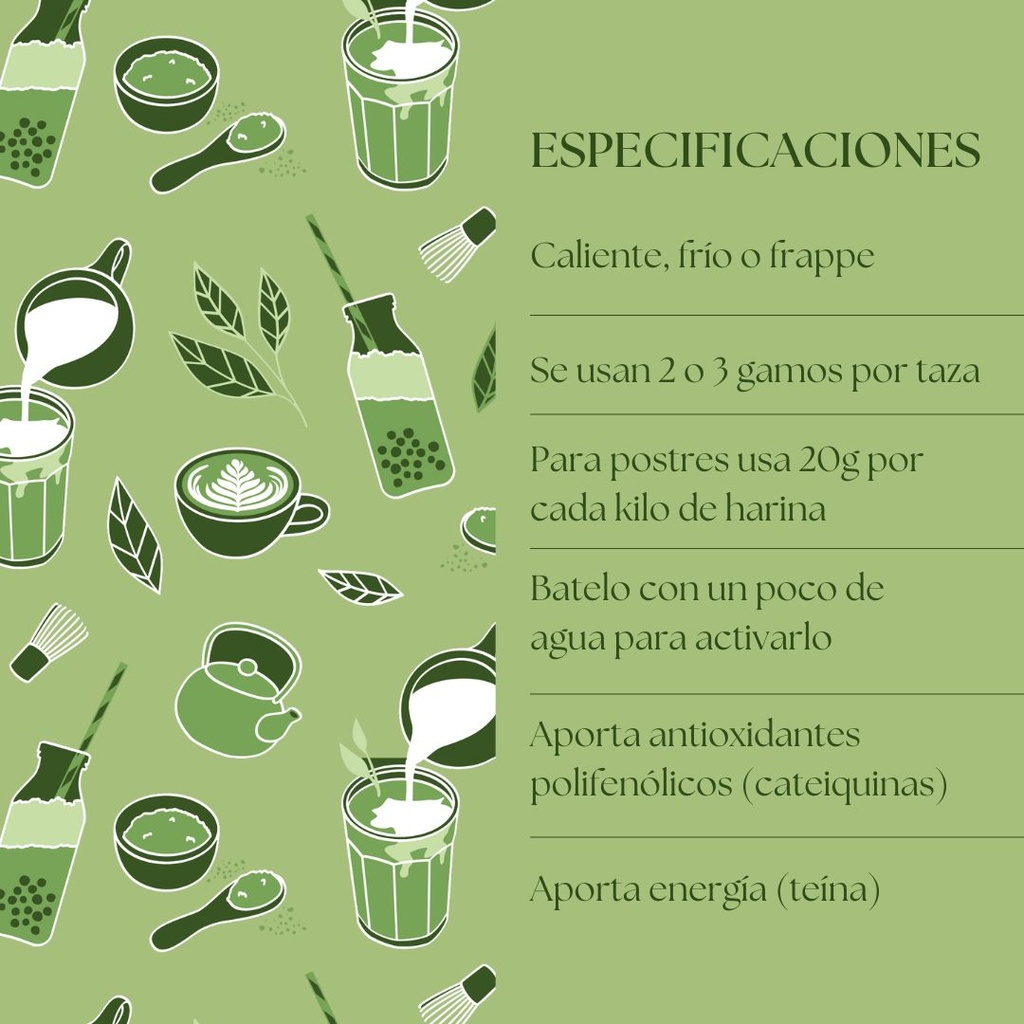 Matcha Orgánico 1kg 100% Puro