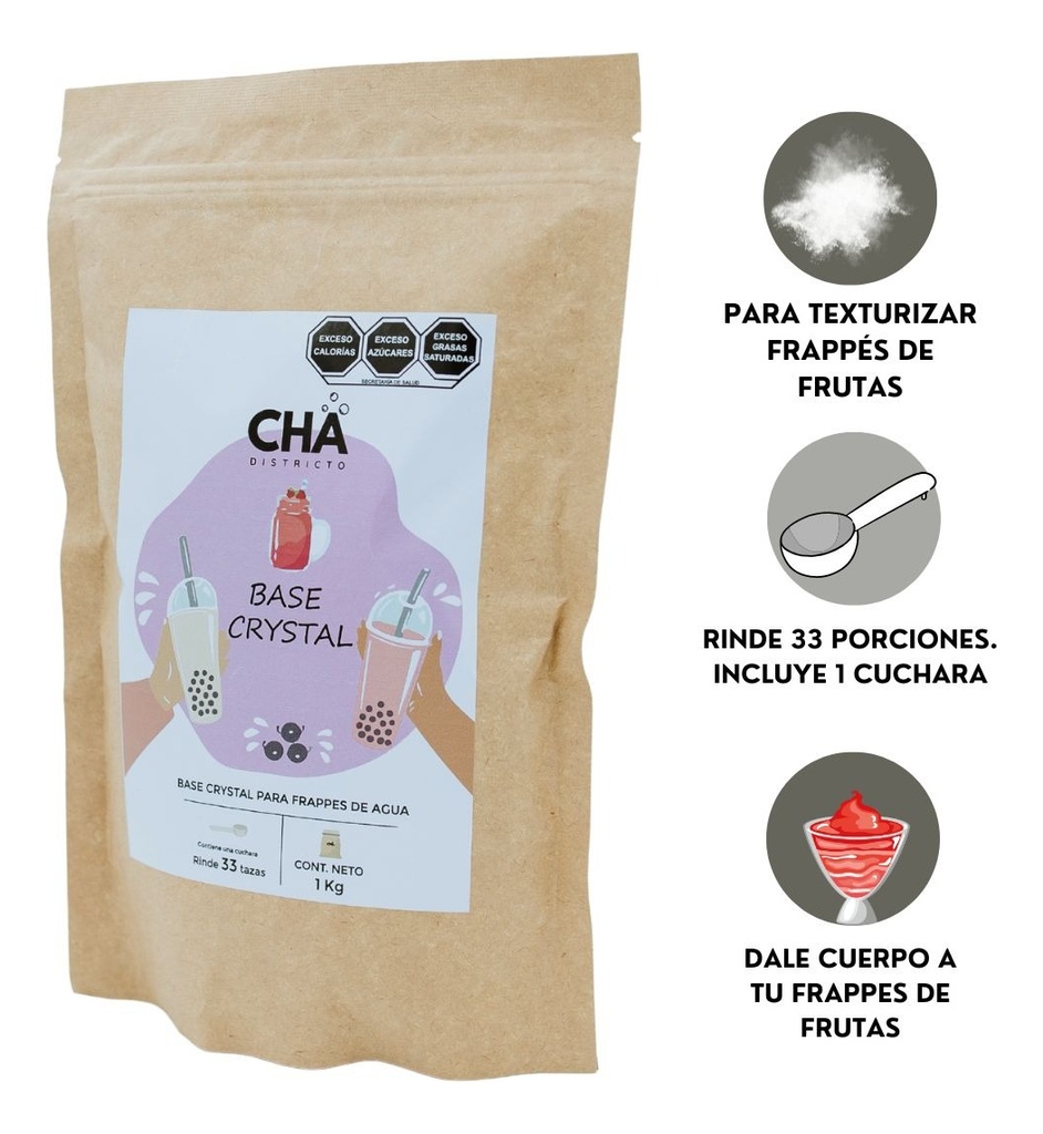 Base Crystal 1kg Para Frappés De Fruta - Sin Sabor