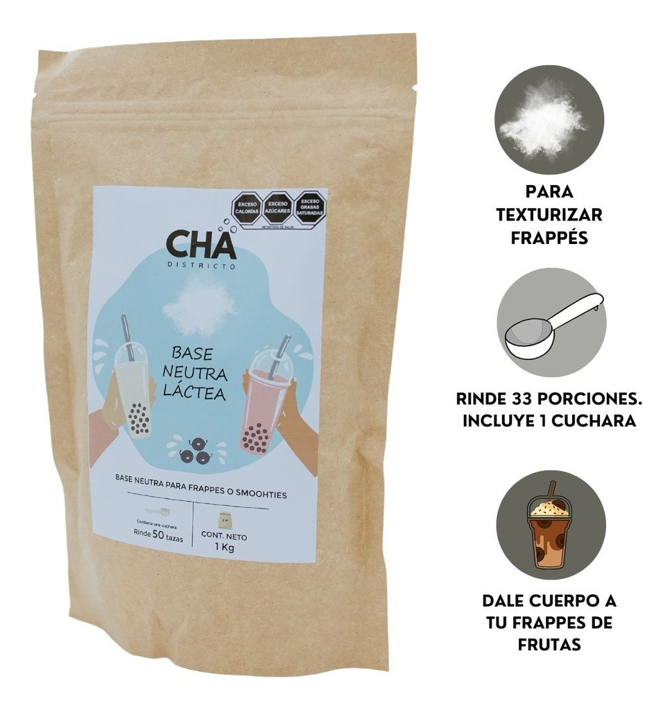 Base Neutra 1kg Para Frappé - Textura Perfecta Sin Sabor