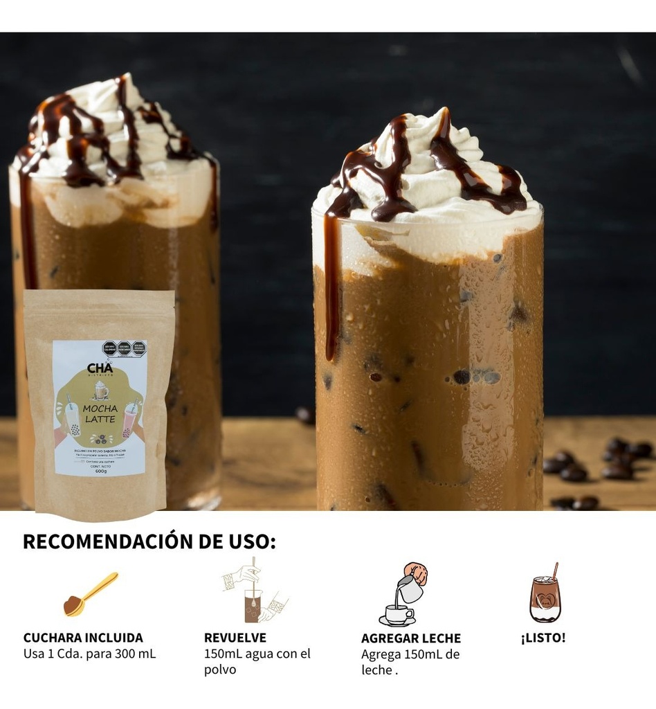 Base Para Frappé Sabor Mocha 600g - Rico Café Y Cacao