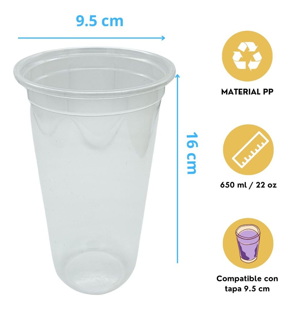 Vasos PP 95mm