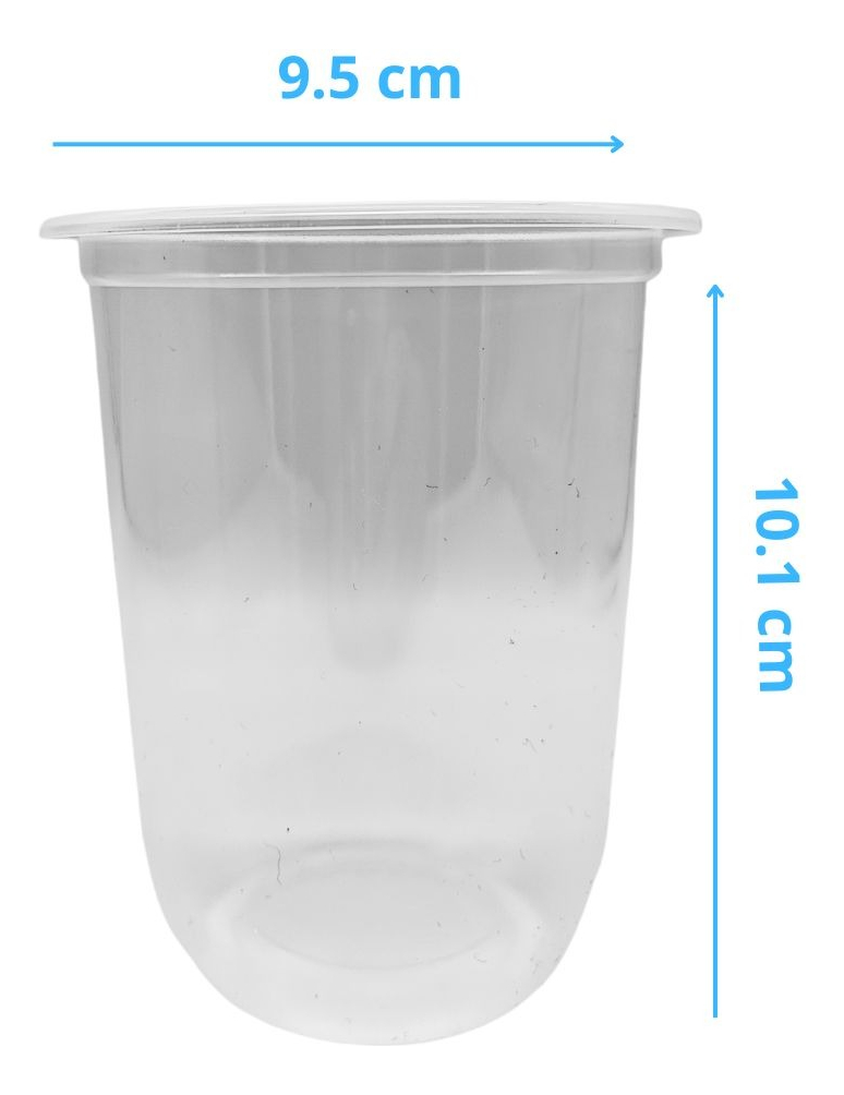 Vasos Curvos Pp 16 Oz 450 Ml Con Tapa Boquilla 200 Pzas