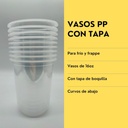 Vasos Con Tapa PP 95mm