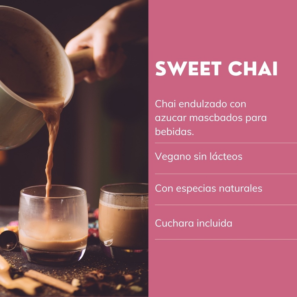 Chai Endulzado 250g Con Azúcar Mascabado Para Bebidas Frappe
