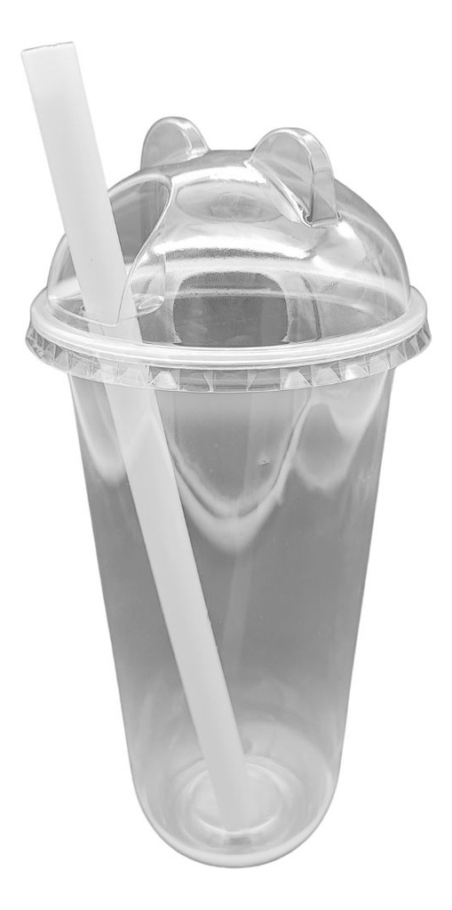 Vasos Curvos Pp 16 Oz 450 Ml Con Tapa Boquilla 500 Pzas