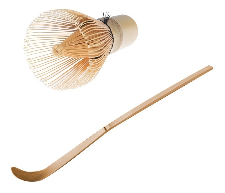 Chasen Con Cucharita De Bambú Para Batir Matcha Envío Gratis