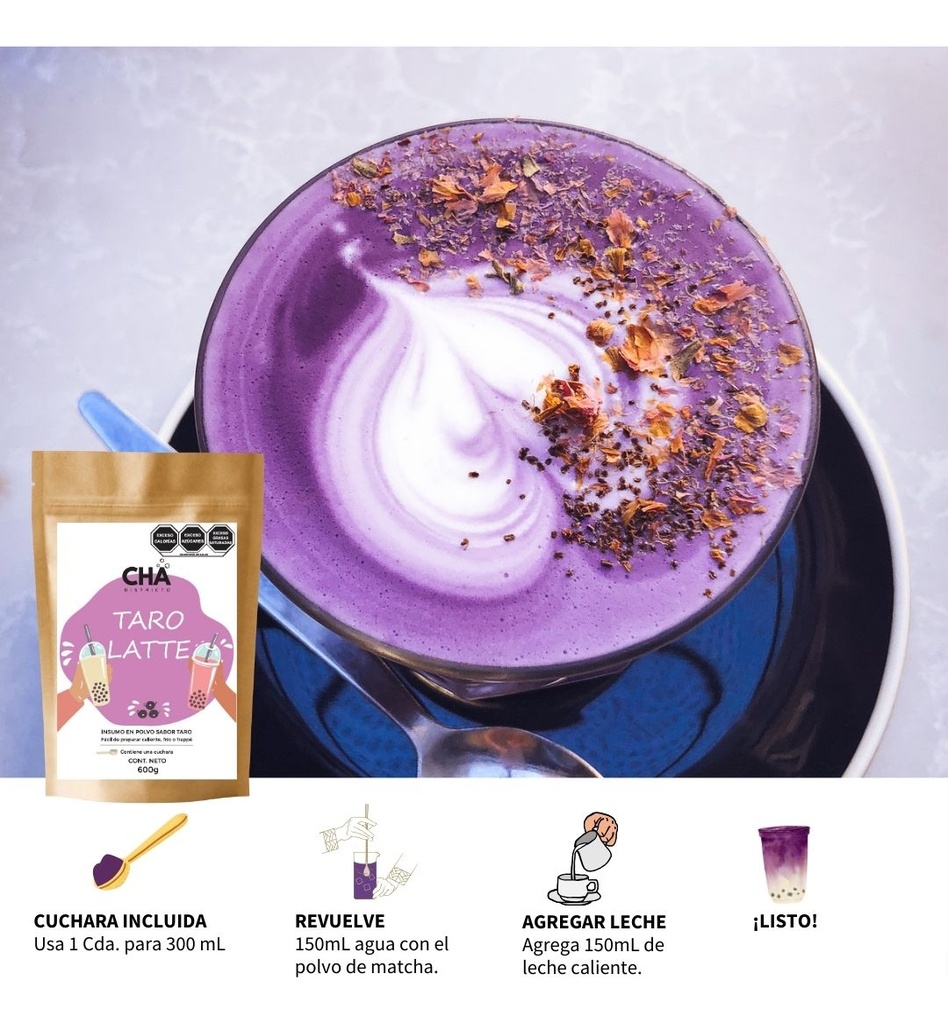 Taro Original Bubble Tea 600g Mezcla En Polvo