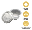 Salsero 2oz /  60ml Con Tapa Souffle Desechable  1200 Piezas