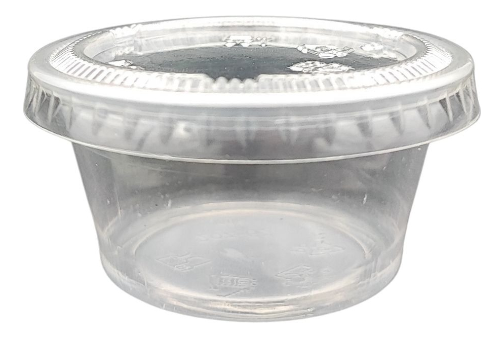 Salsero 2oz /  60ml Con Tapa Souffle Desechable  1200 Piezas