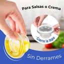 Salsero 2oz /  60ml Con Tapa Souffle Desechable  1200 Piezas