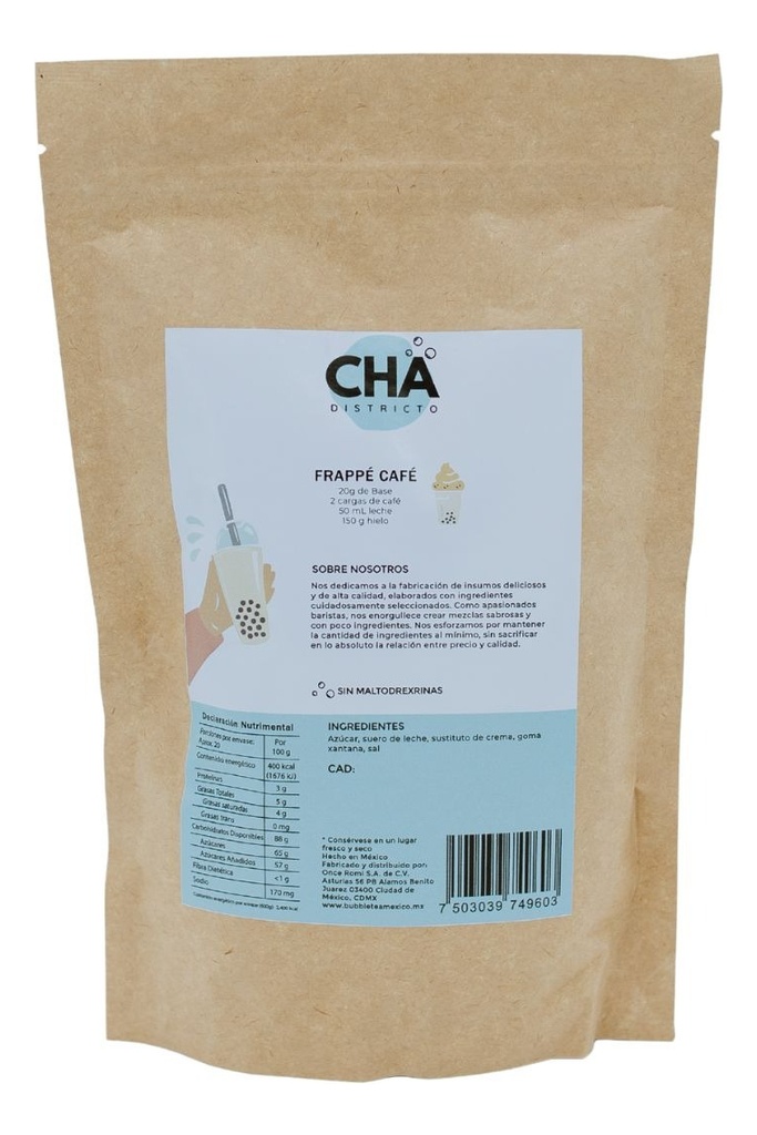 Base Neutra 1kg Para Frappé - Textura Perfecta Sin Sabor