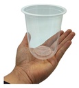 Vasos Curvos De Plástico 490ml Caja 1000 Pzas Tapa Sellable