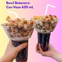Vasos Con Bowl 200 Pzs Botanero Para Papas Y Resfresco 650ml Gris