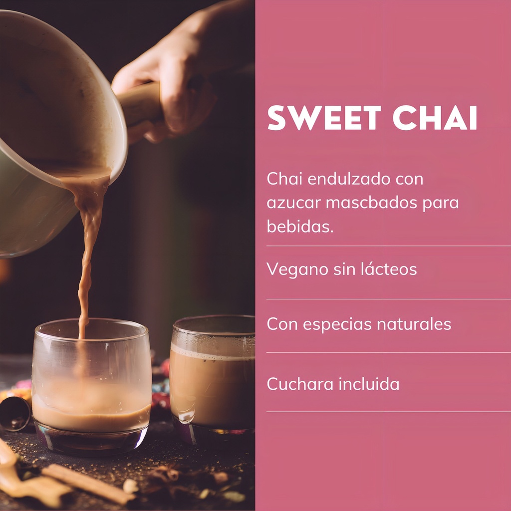 Chai Endulzado 1 Kg Con Azúcar Mascabado Para Bebidas Ricas
