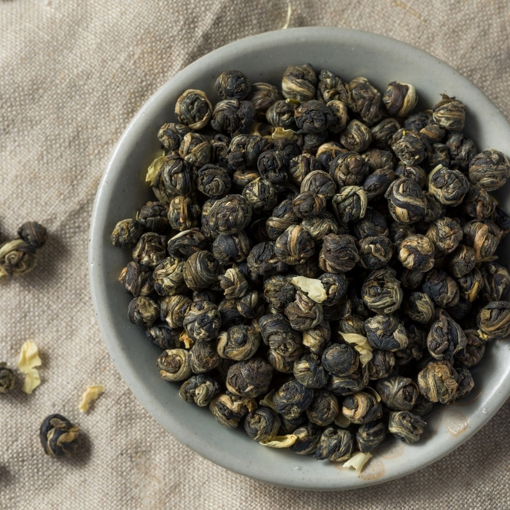 Té Jazmín Perlas 80g Para Infusión Aporta Antioxidantes