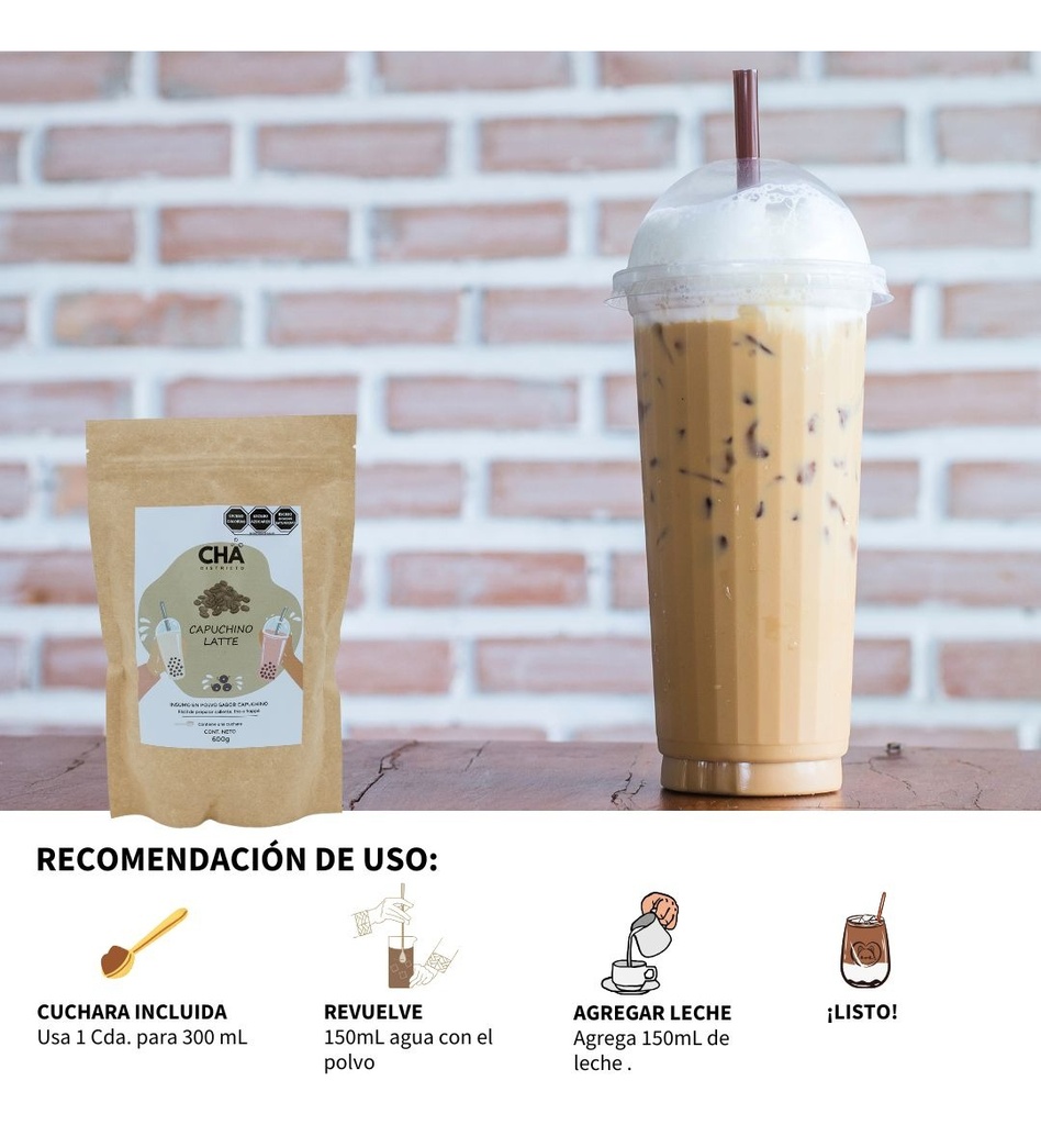 Base Para Frappé Capuchino 600g - Cremoso Y Delicioso