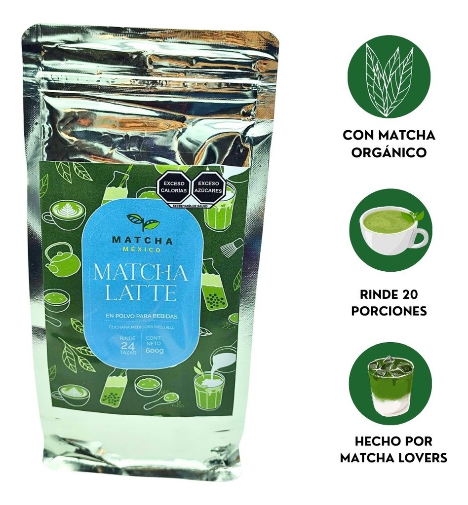 Matcha Latte 600g En Polvo Para Hacer Bebidas O Frappe