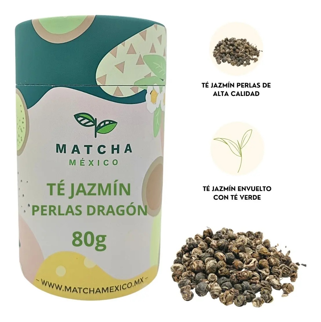 Té Jazmín Perlas 80g Para Infusión Aporta Antioxidantes