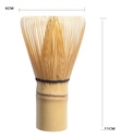 Chasen: Batidor Para Matcha 100 Cerdas Para Espumar Matcha Beige