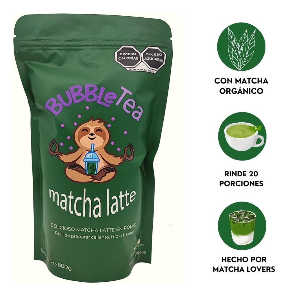Te Matcha Original Bubble Tea 600g Mezcla En Polvo