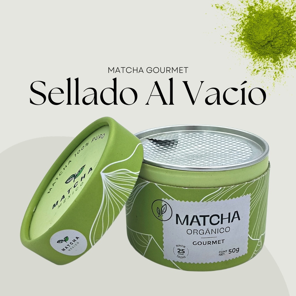 Matcha 50g Gourmet Orgánico 100% Puro Aporta Anitoxidantes Y Energía. Para Cocina Y Bebidas.