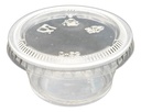 Vasos con Tapa Salsero 2oz/60ml 1200 pzas