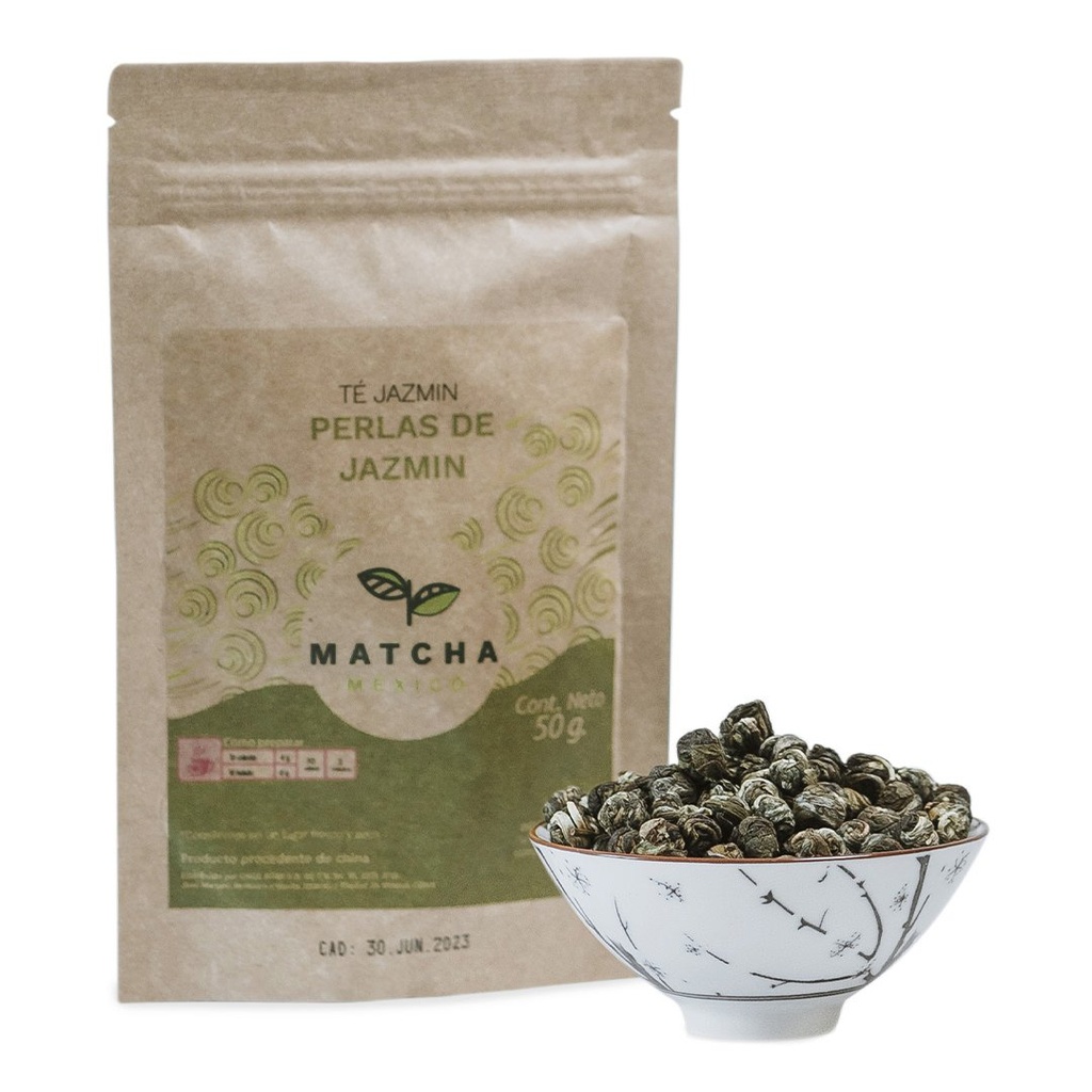Té De Jazmín Perlas Premium Enrolladas A Mano