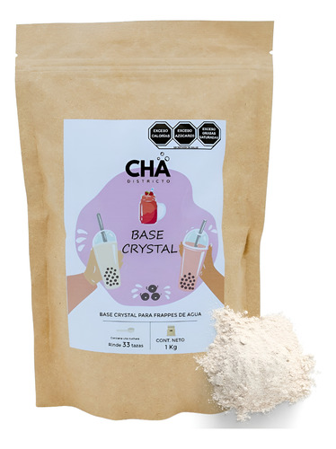 Base Crystal Sin Lácteos Para Frappe De Frutas o De Agua