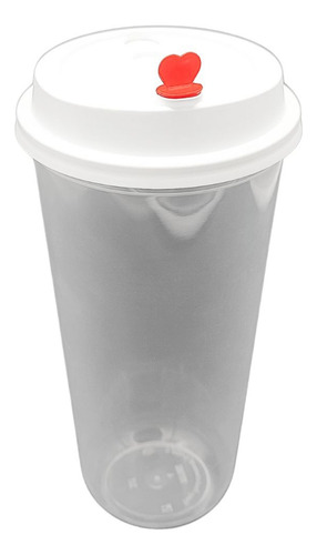 Vasos Con Tapa PP 90mm Corazon