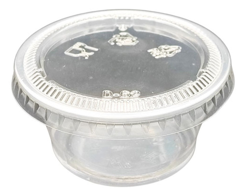 [salsero1200pzas] Vasos con Tapa Salsero 2oz/60ml 1200 pzas